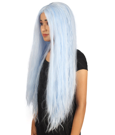 Naomi Women's Extra Long Length Lace Front Straight With Bangs - Adults Fashion Wigs | Nunique