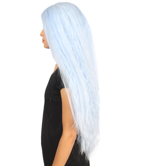 Naomi Women's Extra Long Length Lace Front Straight With Bangs - Adults Fashion Wigs | Nunique