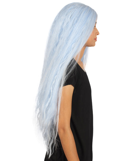 Naomi Women's Extra Long Length Lace Front Straight With Bangs - Adults Fashion Wigs | Nunique