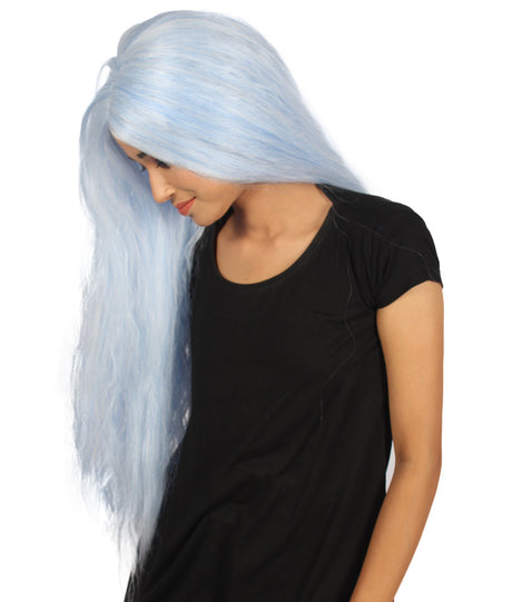 Naomi Women's Extra Long Length Lace Front Straight With Bangs - Adults Fashion Wigs | Nunique