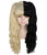 Women's Two-Tone Extra High Pigtails With Wavy Texture and Bangs Blonde | Fashion Wig