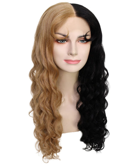 Double Rainbow - Women's Two Tone Lace front Curls with Heart Curled Bangs