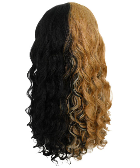 Double Rainbow - Women's Two Tone Lace front Curls with Heart Curled Bangs