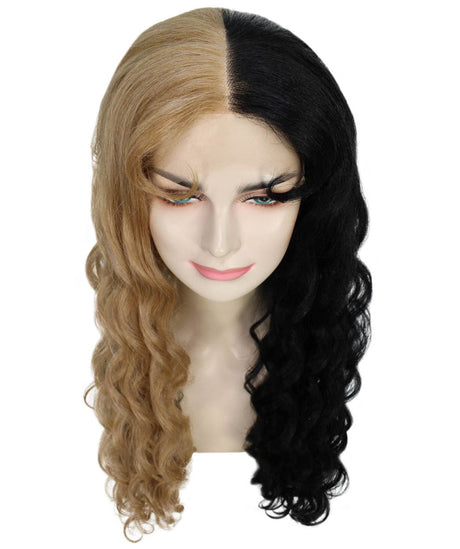 Double Rainbow - Women's Two Tone Lace front Curls with Heart Curled Bangs