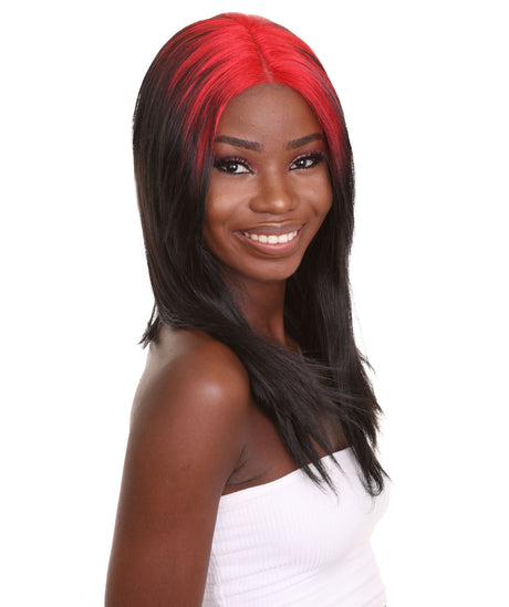 Billie - Women's 26 in. Lace Front Multiple Colors Fashion Mullet with Various Color Roots | Nunique