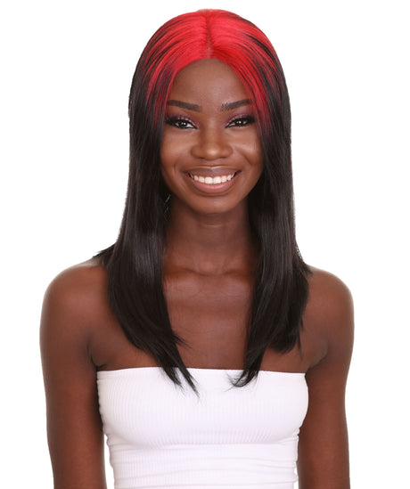 Billie - Women's 26 in. Lace Front Multiple Colors Fashion Mullet with Various Color Roots | Nunique