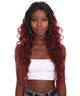 Nunique Women's 33" Lace Front Heat Resistant Natural Model Wig - Extra Long Length Curly Brunette Hair - Easy to Wear and Simple to Maintain