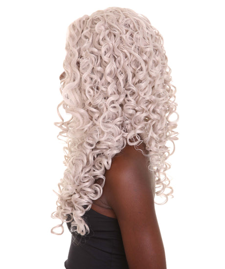 Victoria Nunique Women's 27" in. Lace Front Heat Resistant New Grey Styled Wig | NU