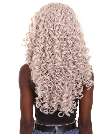 Victoria Nunique Women's 27" in. Lace Front Heat Resistant New Grey Styled Wig | NU