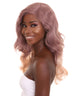 Dusty Rose Adult Women's 21 In. Wig - Long Length Walnut Brown Ombre  Hair - Lace Front Heat Resistant Fibers