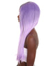 Namaya - Nunique Adult Women's 23" In. Lilac Purple 4x4 with Dark Roots - Lace Front Heat Resistant Fibers