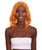 Nunique Adult Women's 17" In. American Singer and Rapper Inspired Wig - Shoulder Length Luminous Ginger Orange  Hair - Lace Front Heat Resistant Fibers