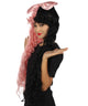 Women's Extra Long High Ponytail in Bubblegum Pink and Black Split Dye - Wavy Adult Lace Wig | Nunique