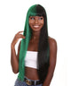 Double Entendre - Lace Split Dye Blow Out in Dark Green and Black - Adult Fashion Wig | Nunique