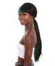 Double Entendre - Lace Split Dye Blow Out in Dark Green and Black - Adult Fashion Wig | Nunique