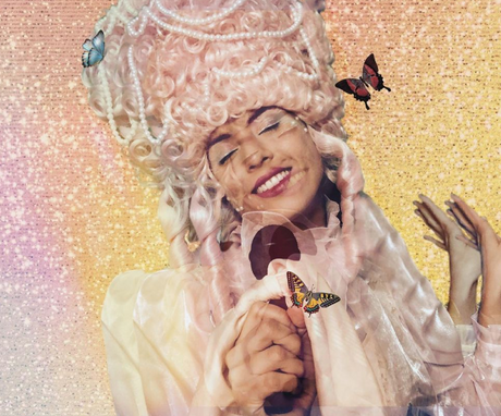 Women's Baroque Marie Antoinette Aristocrat Wig with Faux Pearl Strings - Adult Historical Wigs | HPO