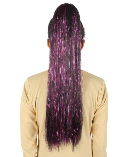Multi Color Tinsel Ponytail Extensions