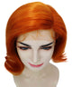 Beth Adult Women's 11" Inch Short Length Straight C-Part Lace Natural Orange Chess Character Beauty Wig, 100% Heat Resistant Fibers, Perfect for your Everyday Wear and Styling to your Expectations! -   ,  | NU