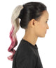 Blonde/Red Vibrant Ombre Ponytail Extension