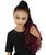Black/Red Vibrant Ponytail Ombre Extension