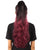 Black/Red Vibrant Ponytail Ombre Extension