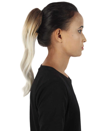 14" Inch Brown/Blonde Vibrant Ponytail Ombre Hair Extension